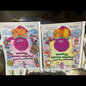 Collected Hard back books vol 1 & 2 Barney's Favorite Mother Goose Rhymes 1993